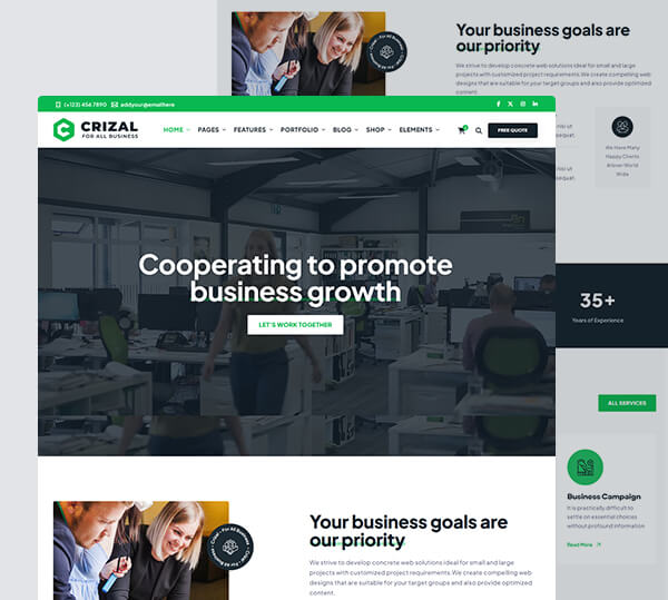 Multipurpose Responsive Template + Admin