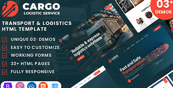 Cargo - Transport and Logistics Template